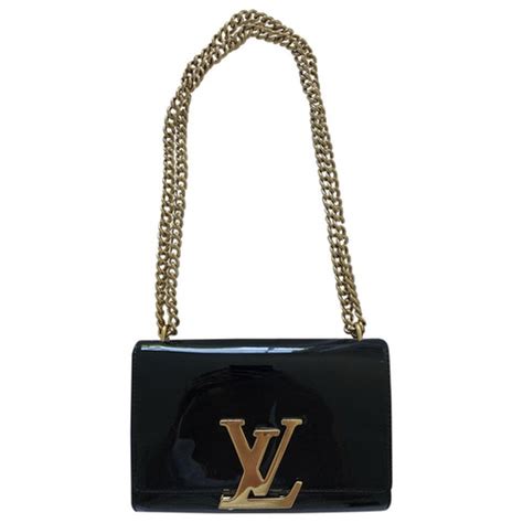 black patent louis vuitton clutch bag|Louis Vuitton large black tote.